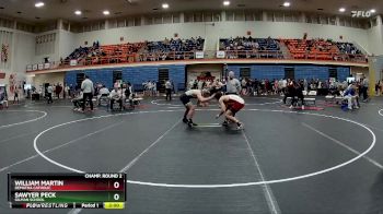 165 lbs Champ. Round 2 - Sawyer Peck, Gilman School vs William Martin, DeMatha Catholic