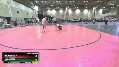 132B Cons. Round 2 - Jax Adams, Nixa vs Paden Vance, McDonald County