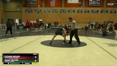 157 lbs Quarterfinal - Luciano Esoldo, Victor Valley College vs Grant Eklund, Cuesta College