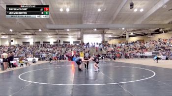 A 215 lbs Champ. Round 1 - Rhyin McCourt, Alcoa High School vs Lee Millington, Millington Central High School