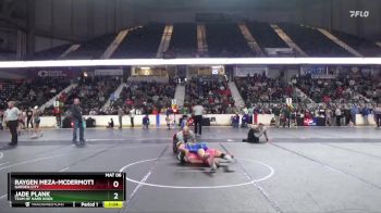 120 lbs Champ. Round 1 - Raygen Meza-McDermott, Garden City vs Jade Plank, Team Of Hard Knox