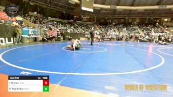 105 lbs Semifinal - Isaac Brown, Burnett Trained Wrestling vs Raiden Martinez, Hawkeye WC