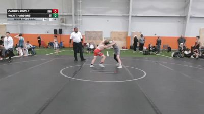 80-84 lbs Champ. Round 1 - Wyatt Parsons, Ohio Titan vs Camden Poole, Donahue Wrestling Academy