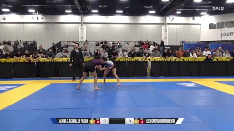 Eliza Carvalho Nascimento vs Alana C. Gonzalez Pagan 2024 World IBJJF Jiu-Jitsu No-Gi Championship