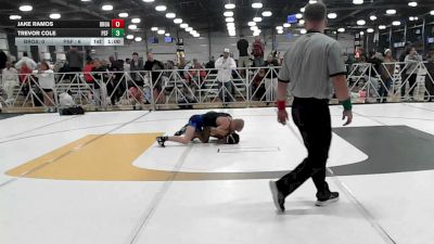 113 lbs Rr Rnd 3 - Jake Ramos, Broad Axe Green - HSB vs Trevor Cole, PSF Wrestling Academy - HSB