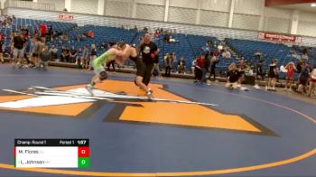 168 lbs Champ. Round 1 - Landen Johnson, Massillon Perry vs Miguel Flores, Center Grove