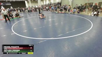 132 lbs Champ. Round 1 - Michael Poulette, Thoroughbred Wrestling Academy (TWA) vs Matthew Crimmins, Sebolt Wrestling Academy