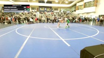 138 lbs Champ. Round 2 - Bennett Ashcroft, Olympus vs Cale MacArthur, Woods Cross