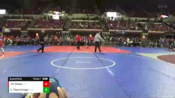 102 lbs Quarterfinal - Max Glaser, Dickinson Wrestling Club vs Cael Floerchinger, North Montana Wrestling Club