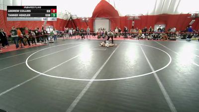 14U Boys - 100 lbs Cons. Round 3 - Andrew Collins, DC Elite Wrestling vs Tanner Henzler, Victory School Of Wrestling