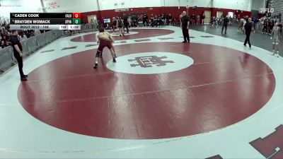 144 lbs Semifinal - Caden Cook, Faith Lutheran vs Brayden Womack, Spring Valley