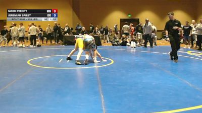 138 lbs Cons. Quarters - Mark Everitt, Mcdonald Wrestling Academy vs Jeremiah Bailey, Exodus Wrestling Club