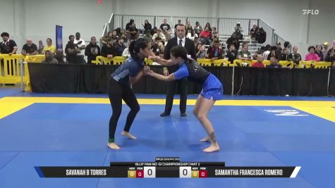 Samantha Francesca Romero vs Savanah B Torres 2026 Pan IBJJF Jiu-Jitsu No-Gi Championship