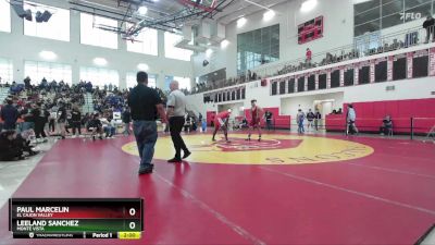 215 lbs Champ. Round 1 - Leeland Sanchez, Monte Vista vs Paul Marcelin, El Cajon Valley