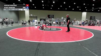 126 lbs Cons. Semis - Santino Martinez vs Wyatt Sweeten, Willard Youth Wrestling Club