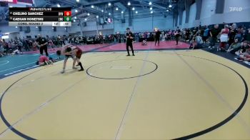 86 lbs Cons. Round 2 - Chelino Sanchez, Borger Youth Wrestling vs Caegan Konetski, Legacy Wrestling Club