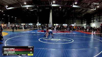 90 lbs Round 2 (6 Team) - Grant Early, GREAT NECK WC - GOLD vs Colt Brewer, HANOVER HAWKEYE