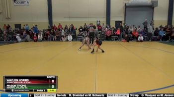 65 10U Quarterfinal - Waylon Norris, Summit Wrestling Academy vs Mason Thome, Immortal Athletics WC