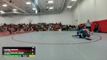 150 lbs Cons. Round 4 - Riggin Kinslow-Smart, Las Animas vs Carter Henman, Castle View