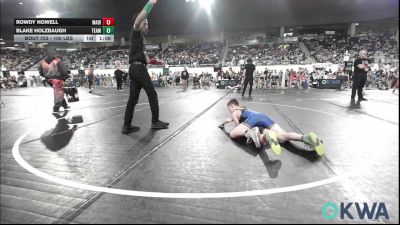 100 lbs Round Of 32 - Rowdy Howell, Madill Takedown vs Blake Holzbaugh, Team Guthrie Wrestling