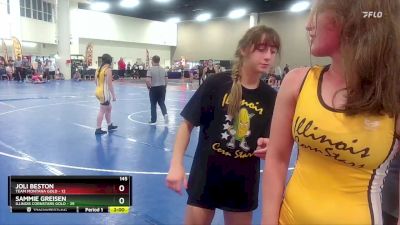 145 lbs Round 4 (8 Team) - Joli Beston, Team Montana Gold vs Sammie Greisen, Illinois Cornstars Gold