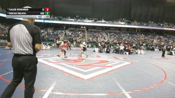 6A 126 lbs 1st Place Match - Caleb Edwards, Piedmont High School vs Oscar Zelaya, Asheboro High School