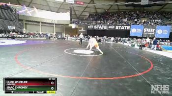1A 152 lbs 3rd Place Match - Isaac Chromey, La Center vs Hugh Wheeler, Cashmere
