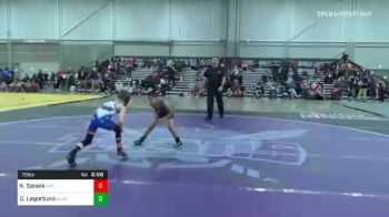 70 lbs Quarterfinal - Kellan Spisok, Sot-c/ The Compound vs Damian Legorburo, Gladiator Wrestling