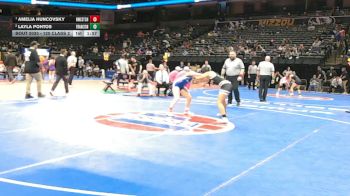 120 Class 2 lbs Champ. Round 1 - Amelia Huncovsky, Northwest vs Layla Pohtos, Francis Howell North