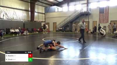 73 lbs Quarterfinal - Elijah Nowlin, 610 Select Club vs Rally Zinck, Beat The Streets