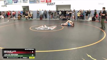 130 lbs Quarterfinal - Brynlee Lutz, Mat-Su Matmen vs Laylah Wooten, Arctic Warriors Wrestling Club