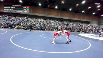 113 lbs Champ. Round 1 - Jackson Lewis, McMinnville vs Miguel Meza, North Eugene