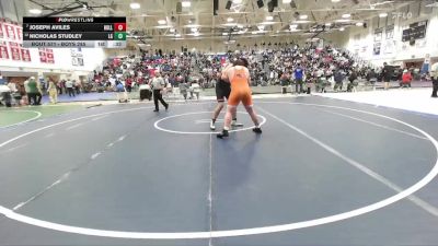 Boys 285 lbs Cons. Round 3 - Joseph Aviles, Hollister Boys vs Nicholas Studley, Los Gatos Boys