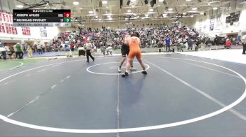 Boys 285 lbs Cons. Round 3 - Joseph Aviles, Hollister Boys vs Nicholas Studley, Los Gatos Boys