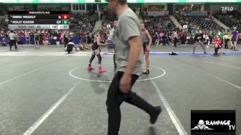 85 lbs 1st Place Match - Emma Weakly, Iron Grapplers vs Holly Eason, South Central Punisher