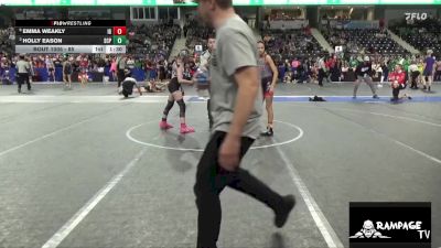 85 lbs 1st Place Match - Emma Weakly, Iron Grapplers vs Holly Eason, South Central Punisher