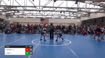 57 lbs Quarterfinal - Carter Smith, Broad Axe Wrestling Club Red vs Jacob Carr, Malvern Silver ES