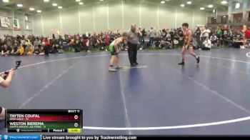 115 lbs Round 4 (6 Team) - Tayten Coufal, Iowa Gold vs Weston Bierema, South Dakota Lightning
