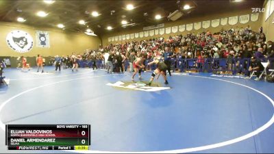 165 lbs Cons. Round 8 - Daniel Armendarez, Selma vs Elijah Valdovinos, North Bakersfield High School