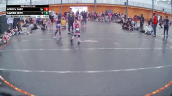 57 lbs Round 2 (4 Team) - Naveah Keith, Team Palmetto Purple vs Aerilyn Pope, Team NC Wrestling Club