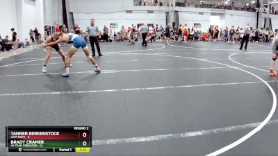 132 lbs Round 2 (8 Team) - Tanner Berkenstock, Lost Boys vs Brady Cramer, VA Team Predator