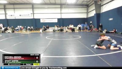 75-80 lbs Round 2 - Mitchell Brown, Silver Valley Wrestling Club vs Wyatt Sartin, All In Wrestling Academy