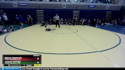 43 lbs Round 2 - Gideon Gifford, Pilgrim Wrestling Club vs Brock Freemyer, Emmett Wrestling Club