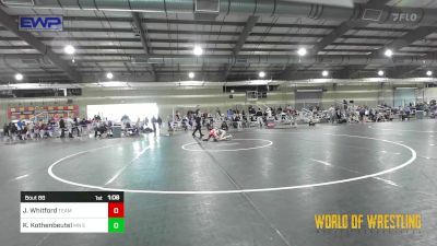 57 lbs Quarterfinal - Jayna Whitford, TEAM PRIDE ACADEMY vs Kinsley (KK) Kothenbeutel, MN Elite