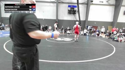 Junior FS - 215 lbs Quarters - Nathaniel Salas, Tumwater Wrestling Club vs Edgar Saltos, Redmond Wrestling Academy