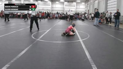 64-68 lbs Champ. Round 1 - Maeve Fernald, Smitty`s Barn vs Oliver Moreno, NOVA WC