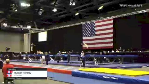 Hudson Hensley - Tumbling, Airbendes - 2021 USA Gymnastics Championships
