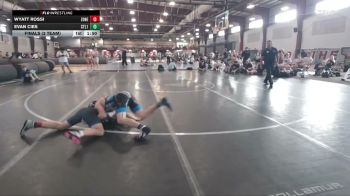 113 lbs Finals (2 Team) - Evan Cies, Steller 1 vs Wyatt Rossi, The Zone W/C