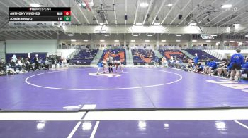 125 lbs Round 1 (10 Team) - Anthony Hughes, Marian University (IN) vs Jorge Bravo, Lindsey Wilson (Ky.)