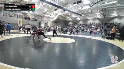 116 lbs Cons. Round 1 - Danny Webb, Vacaville Wrestling Club vs Piper Anderson, Livermore Elite WC